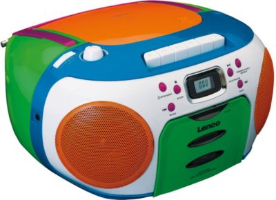 Pinke Mädchen CD Player USB Stereo Radio Kinder Zimmer Musik Anlage Herz Sticker 