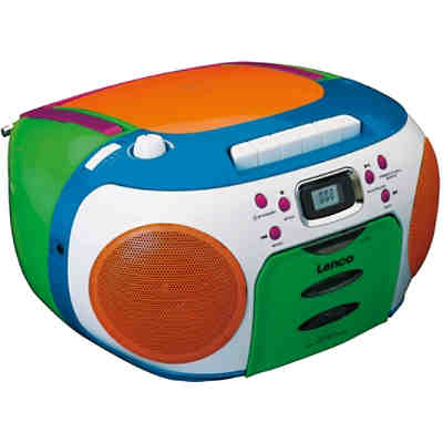 SCD-971 Kids - Boombox Kinder CD-Player mit Radio, Kassettenplayer und Kopfhöreranschluss