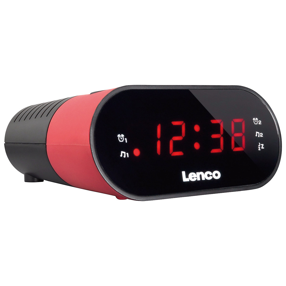 Lenco CR-07 pink FM-Radiowecker mit Sleeptimer und Dual-Alarm