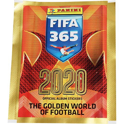 Наклейки Panini FIFA 365 - 2020, в пакетике 5 наклеек от Panini