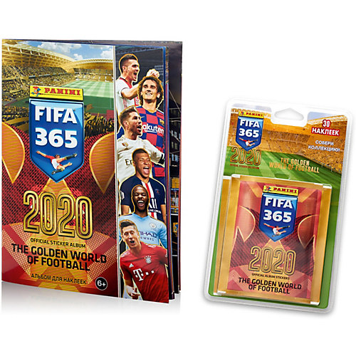 Наклейки Panini FIFA 365 - 2020, в пакетике 5 наклеек от Panini