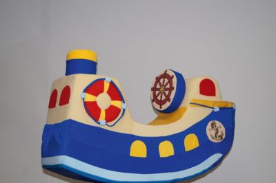 Детская качалка Paremo "Кораблик", синий