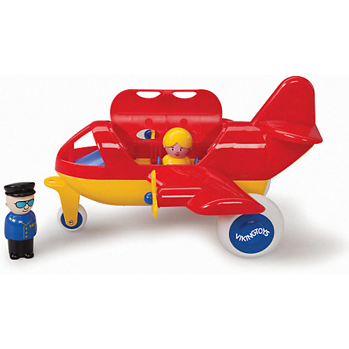 Игровой набор Viking Toys Самолет Jumbo с 2 фигурками, красный от Viking Toys