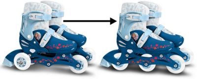 Disney Frozen Inlineskates Inline Skates Größe 30-33 Kinder Rollschuhe Alu Blau 