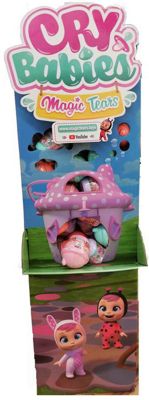 Плачущий мини-младенец IMC Toys Cry Babies Magic Tears с домиком и аксессуарами, 24 шт. в ассортименте