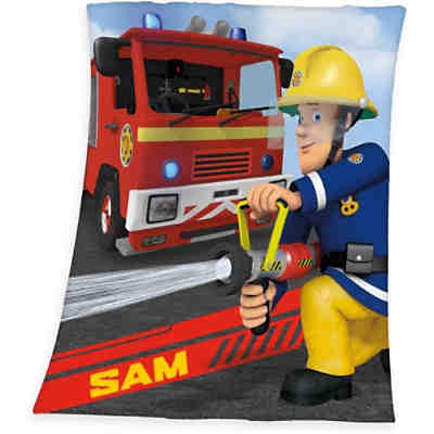 Fleece-Decke Feuerwehrmann Sam, 130x160 cm
