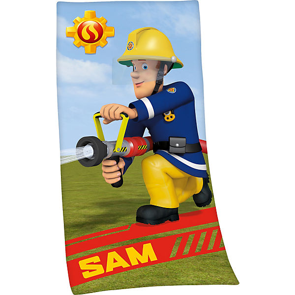 Strand- & Badetuch Feuerwehrmann Sam, 75x150 cm