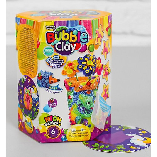 Набор для творчества Danko Toys 3 в 1 Сделай вазу. Слепи магнитик. Укрась картину, набор № 4 от Danko Toys