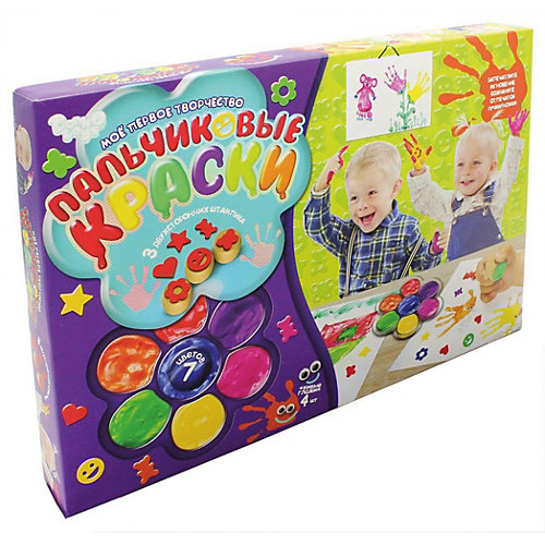 Набор для творчества Danko Toys Пальчиковые краски Моё первое творчество от Danko Toys