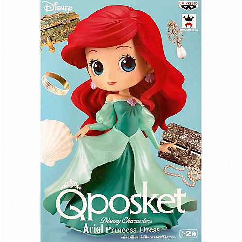 Фигурка Bandai Q Posket Disney Characters Ариэль в зелёном платье, BDQ5 от BANDAI