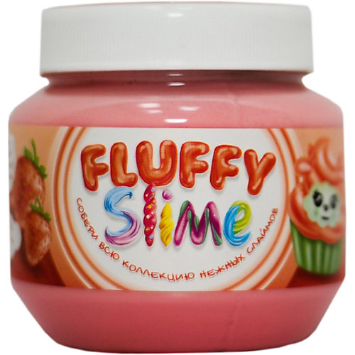 Слайм Monster's Slime Fluffy Красный с ароматом клубники, 250 мл от KiKi