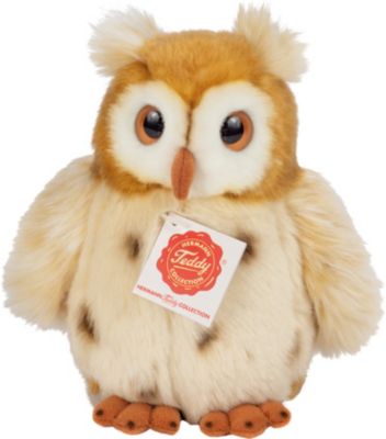 ca.30cm Plüsch Uhu Stofftier weiß braun Plüschtier Eule Kuscheltier Cuddlekins