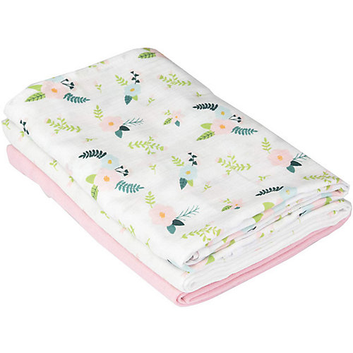 Набор пеленок Summer Infant, розовый, цветы - розовый от Summer Infant