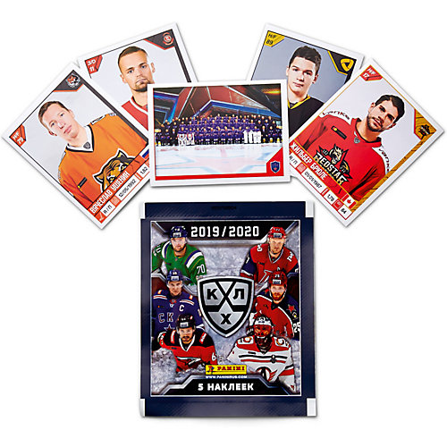 Наклейки Panini КХЛ сезон 2019-20, 5 наклеек от Panini