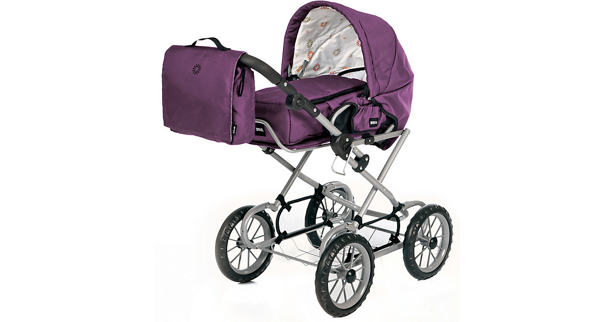 Puppenwagen Premium Combi, violett (inkl. Tasche)
