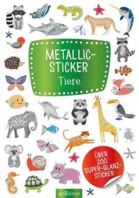 arsEdition Verlag Metallic-Sticker Tiere