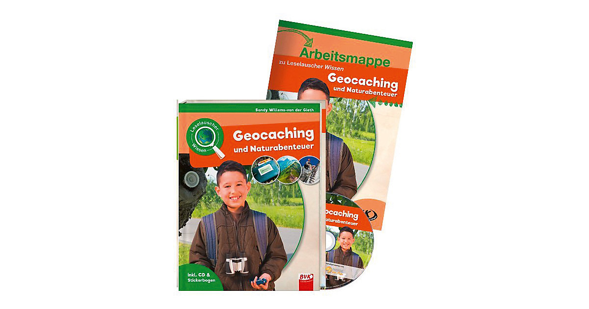 Buch - Leselauscher Wissen: Geocaching und Naturabenteuer, Set mit Audio-CD