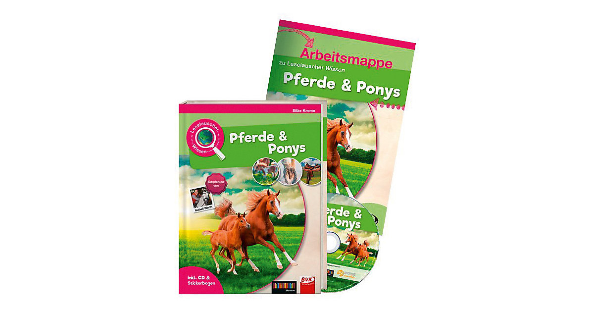 Buch - Leselauscher Wissen: Pferde und Ponys, Set mit Audio-CD