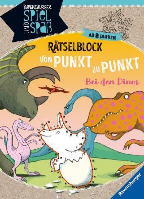 Image of Buch - Rätselblock von Punkt zu Punkt: Bei den Dinos