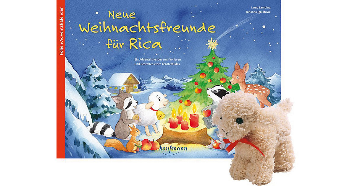 Buch - Neue Weihnachtsfreunde Rica, mit Stoffschaf Kleinkinder