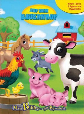 Buch - Auf dem Bauernhof, Spielbuch + Spielfiguren + Spielmatte