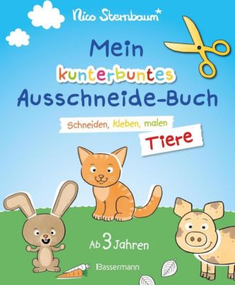 Buch - Mein kunterbuntes Ausschneidebuch: Tiere