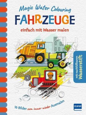 Buch - Magic Water Colouring: Fahrzeuge einfach mit Wasser malen, mit Stift