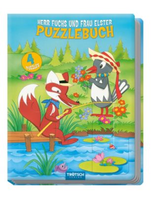 Buch - Unser Sandmännchen: Herr Fuchs und Frau Elster, Puzzlebuch