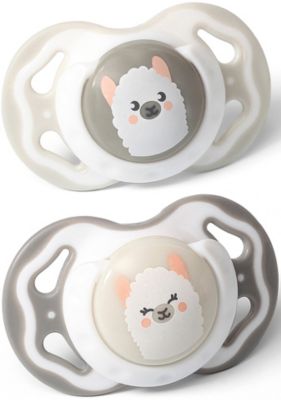 Силиконовая пустышка BabyOno Лама 6-18 мес, 2 шт
