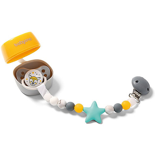 Держатель для пустышки BabyOno Star серый от BabyOno