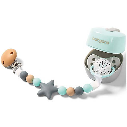 Держатель для пустышки BabyOno Star мятный от BabyOno