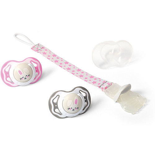 Силиконовая пустышка BabyOno Кролик 3-6 мес, 2 шт от BabyOno