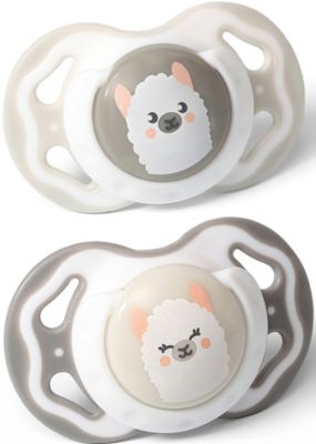 Силиконовая пустышка BabyOno Лама 3-6 мес, 2 шт