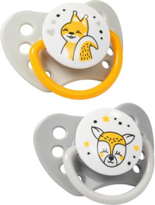 Силиконовая анатомическая пустышка BabyOno Natural Nursing 3-6 мес, 2 шт