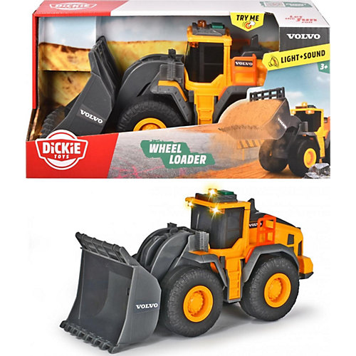 Колесный погрузчик Dickie Toys Volvo, свет, звук, 23 см от Dickie Toys