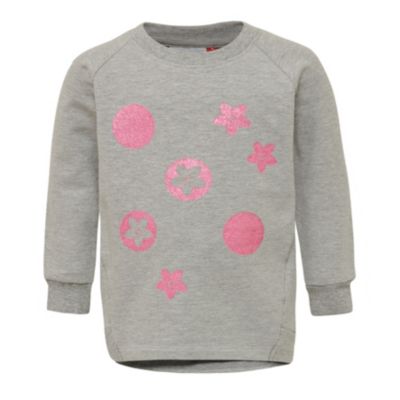 Sweatshirt grau Gr. 104 Mdchen Kleinkinder