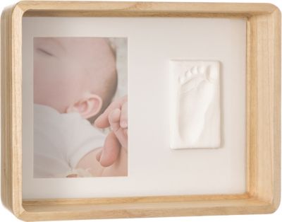Baby Art Handabdruck Fußabdruck für Babys Quadrat Gipsabdruck Babyabdruck Set 