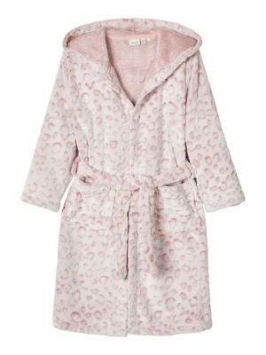 Name it Bademantel Weicher Leopardenmuster Badem�ntel pink Gr. 116 M�dchen Kinder