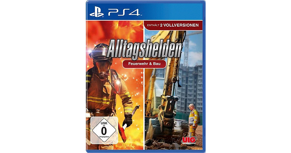 PS4 Alltagshelden - Feuerwehr & Bau (Berufsfeuerwehr + Baumaschinen - Die Simulationen)