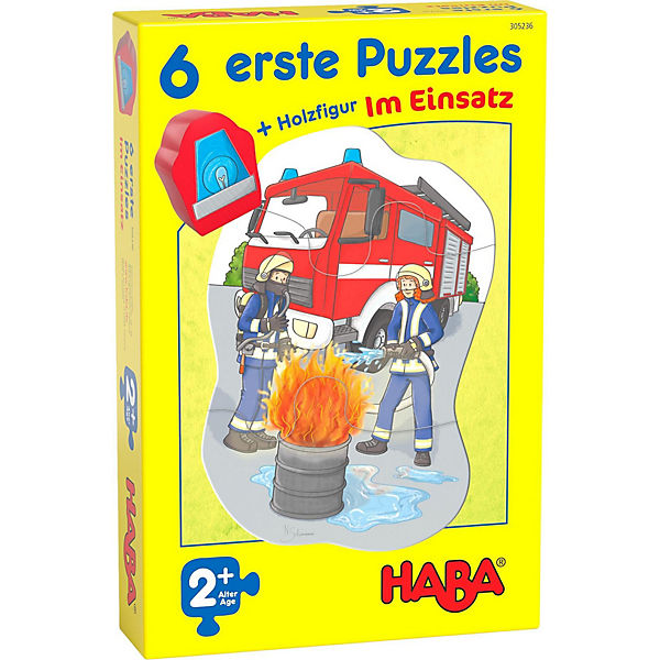 HABA 305236 6 erste Puzzles - Im Einsatz (Kinderpuzzle)