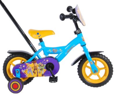 Disney 4 Kinderfahrrad Jungen 10 Zoll Blau / Gelb