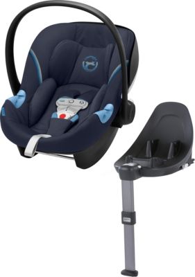 Babyschale Aton M i-Size inkl. Base M, Gold-Line, Navy Blue dunkelblau Gr. 0-13 kg