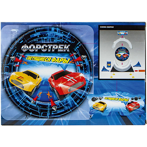 Форстрек 1Toy "Автодром", с машинкой, 16 деталей, свет от 1Toy