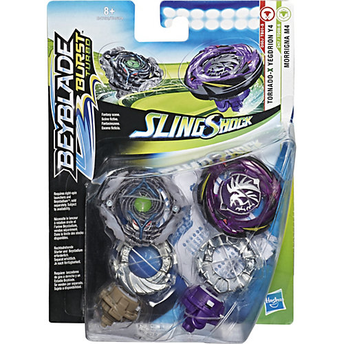 Набор волчков Beyblade SlingShock Морринга М4 и Егдрион Y4 от Hasbro
