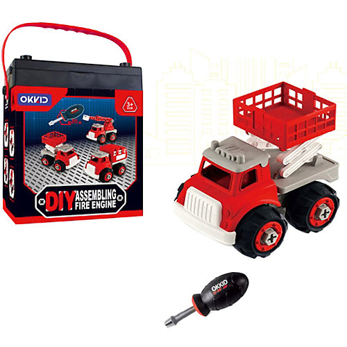 Машинка-конструктор Junfa Toys "Собери сам" Пожарная машина от Junfa Toys