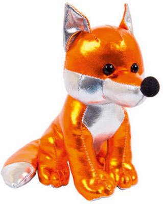 Мягкая игрушка ABtoys "Металлик" Лиса, 16 см