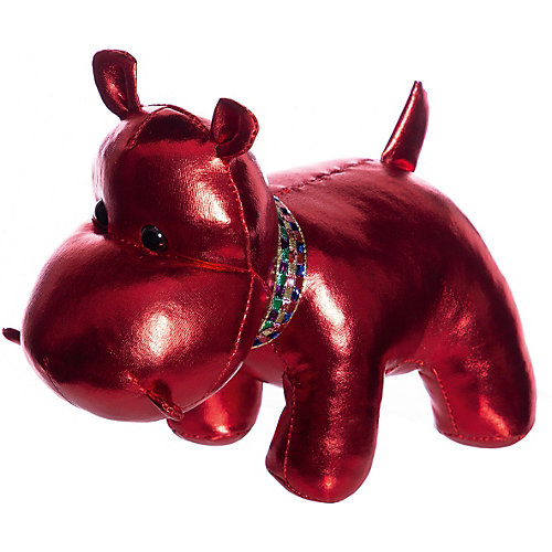 Мягкая игрушка ABtoys "Металлик" Бегемот, 15 см от ABtoys