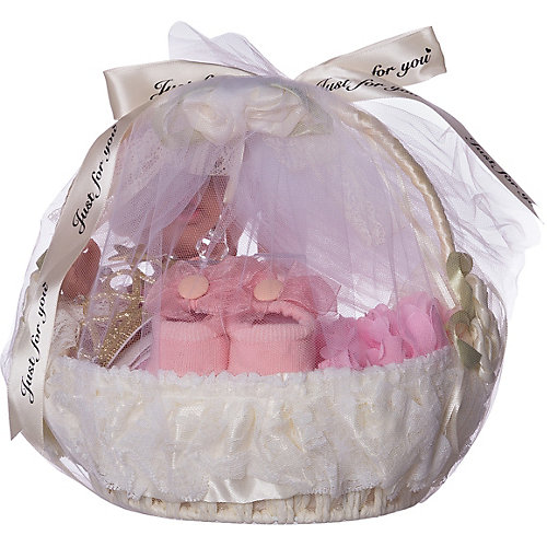 Кукла-пупс Junfa Toys в корзинке, с акссесуарами от Junfa Toys