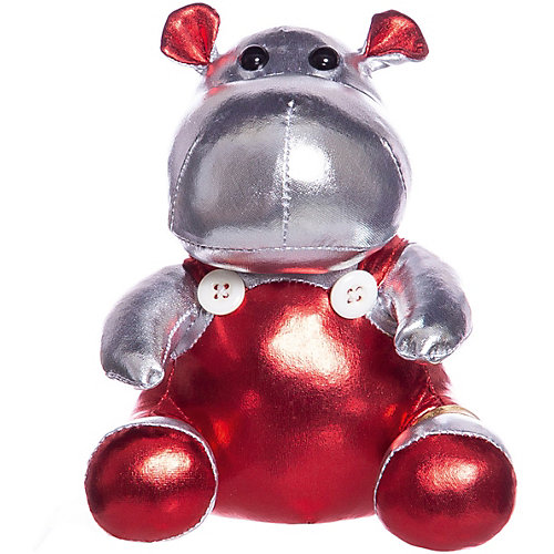 Мягкая игрушка ABtoys "Металлик" Бегемот, 16 см от ABtoys