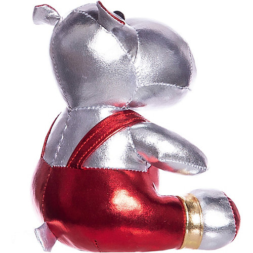 Мягкая игрушка ABtoys "Металлик" Бегемот, 16 см от ABtoys